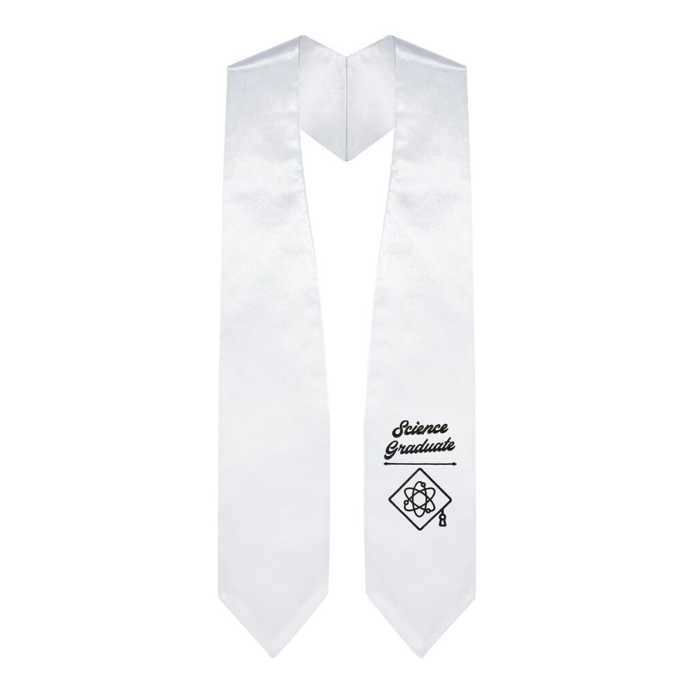 6339 Science Graduate Stole With Classic Tips Unisex Adult 62” Long